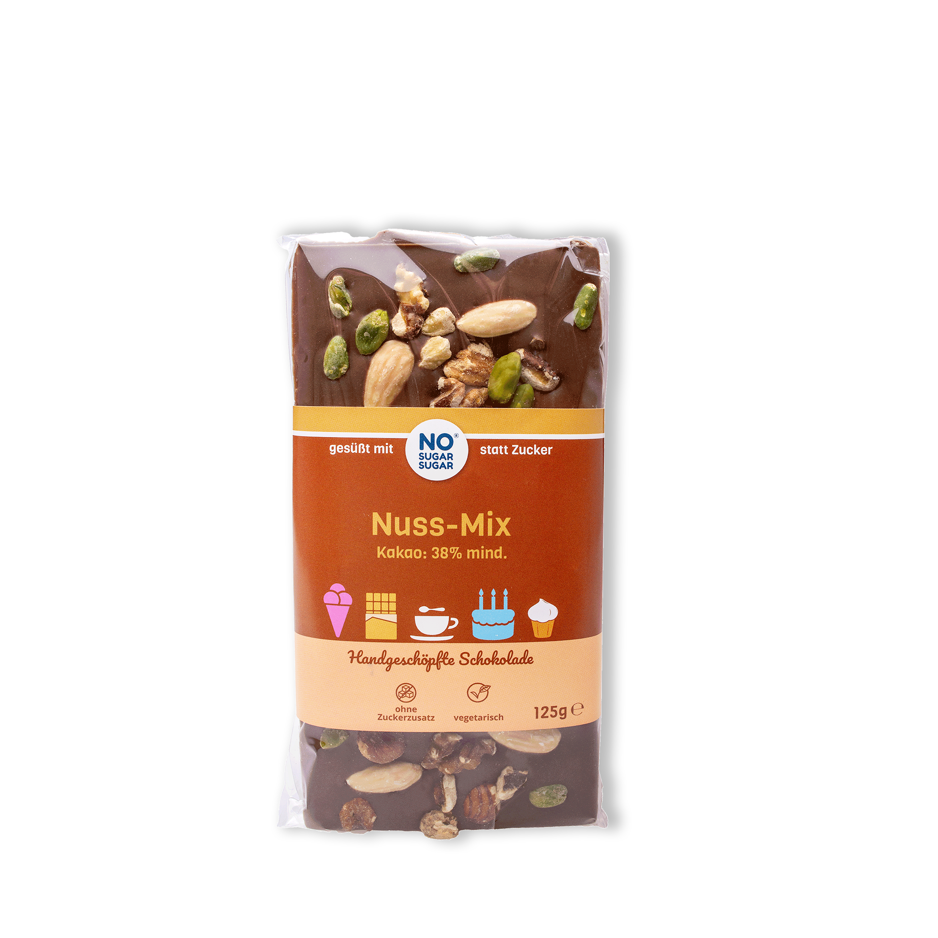 NO SUGAR SUGAR Chocolate Nut Mix Chocolate 125g