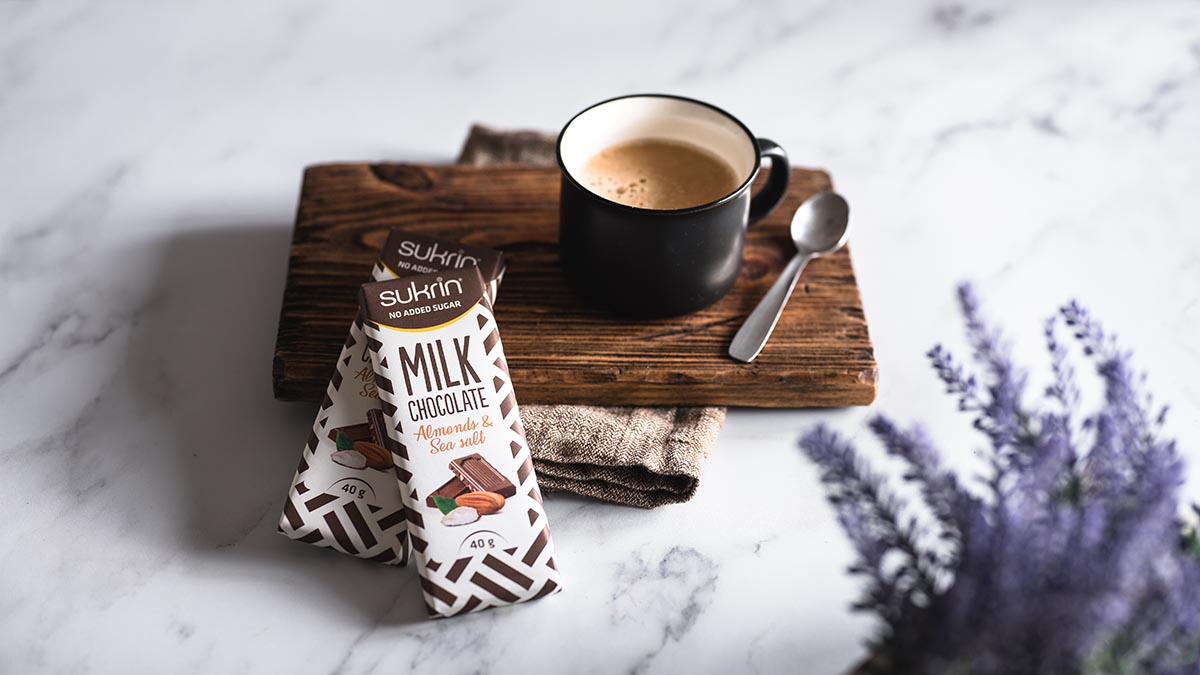 SUKRIN Chocolate Milk Almonds & Salt 40g