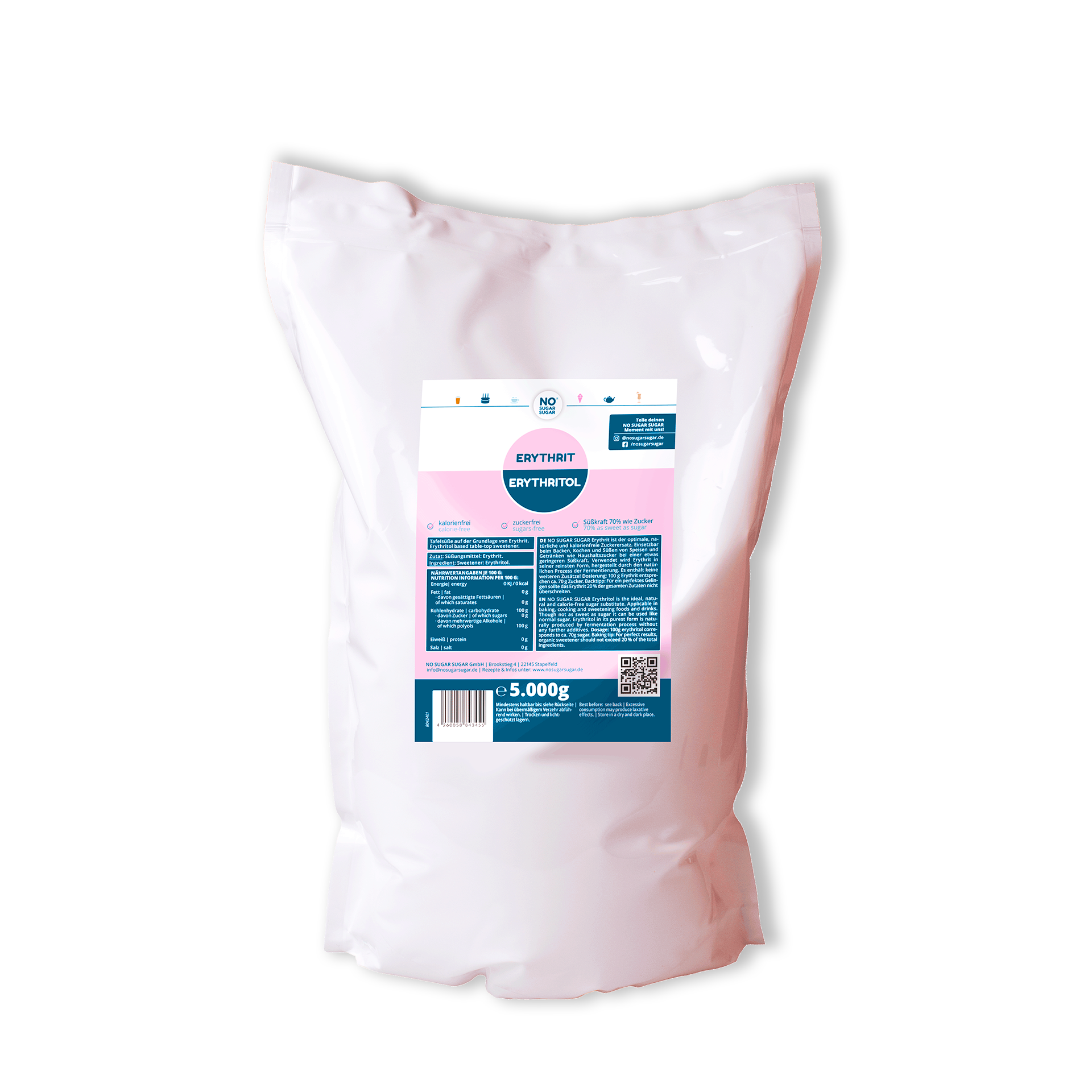 NO SUGAR SUGAR Erythritol 5kg