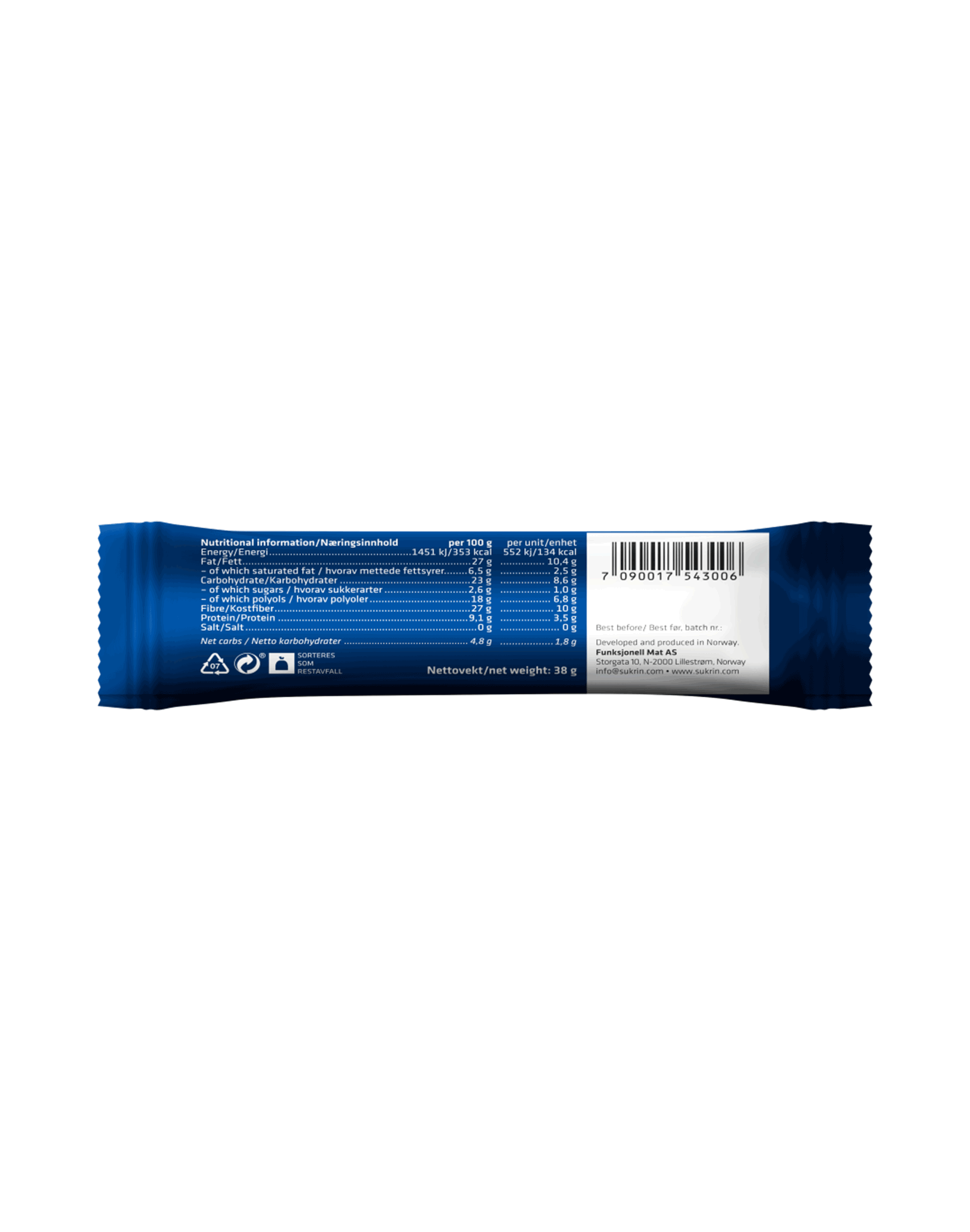 SUKRIN Marzipan Bar 38g