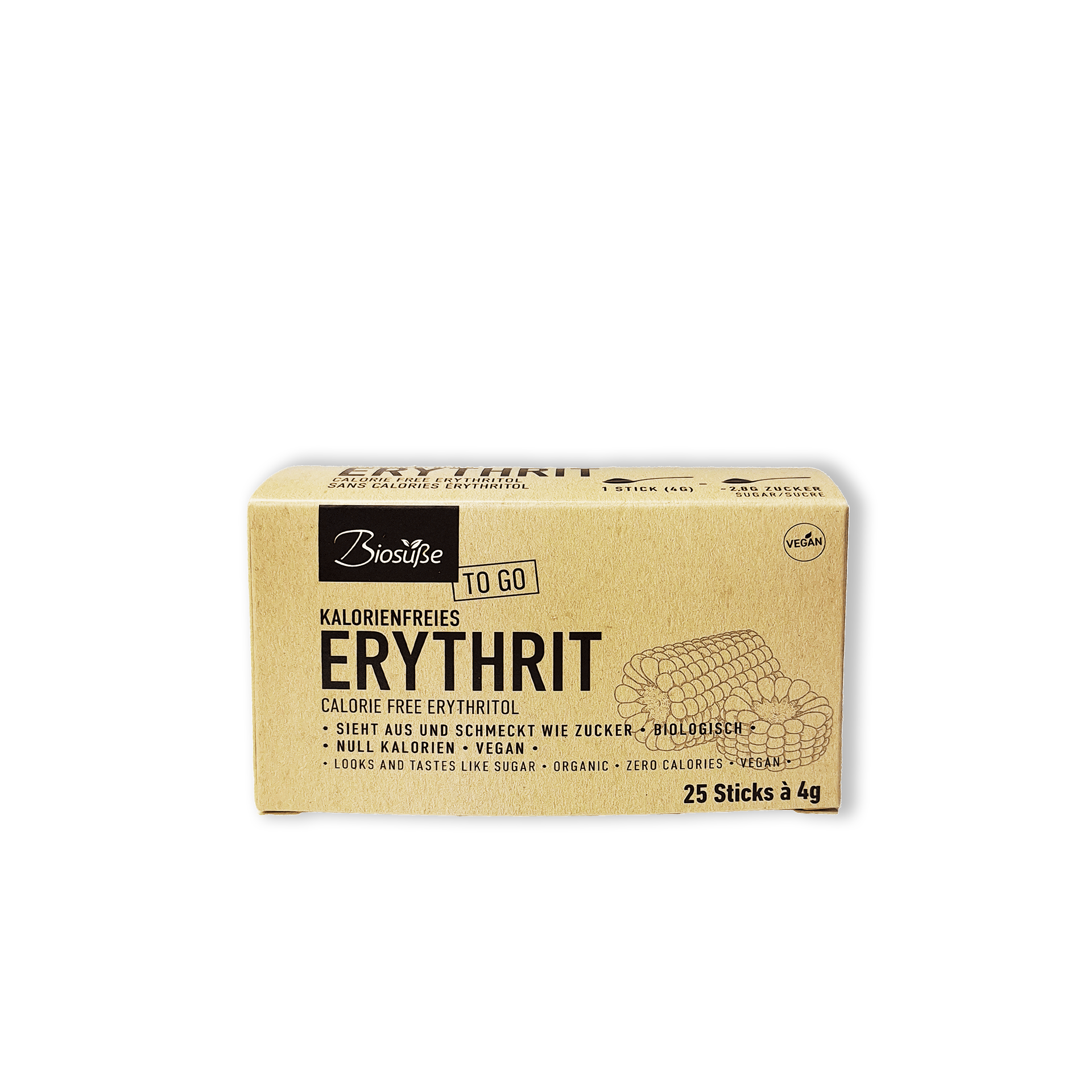 Biosüße Organic Erythritol Sticks 25x4g