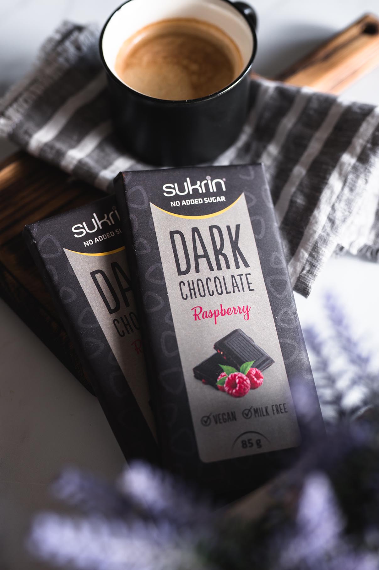 SUKRIN Chocolate Dark with Rasperry 85g