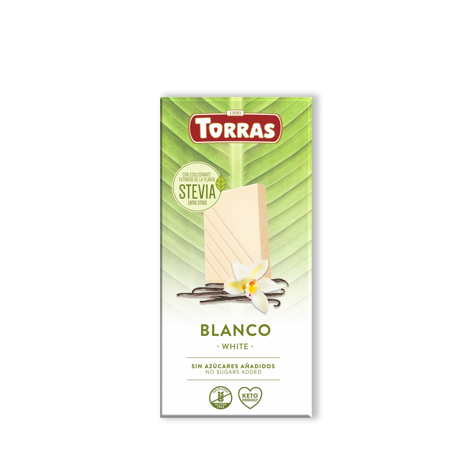 Torras Stevia Chocolate White 100g