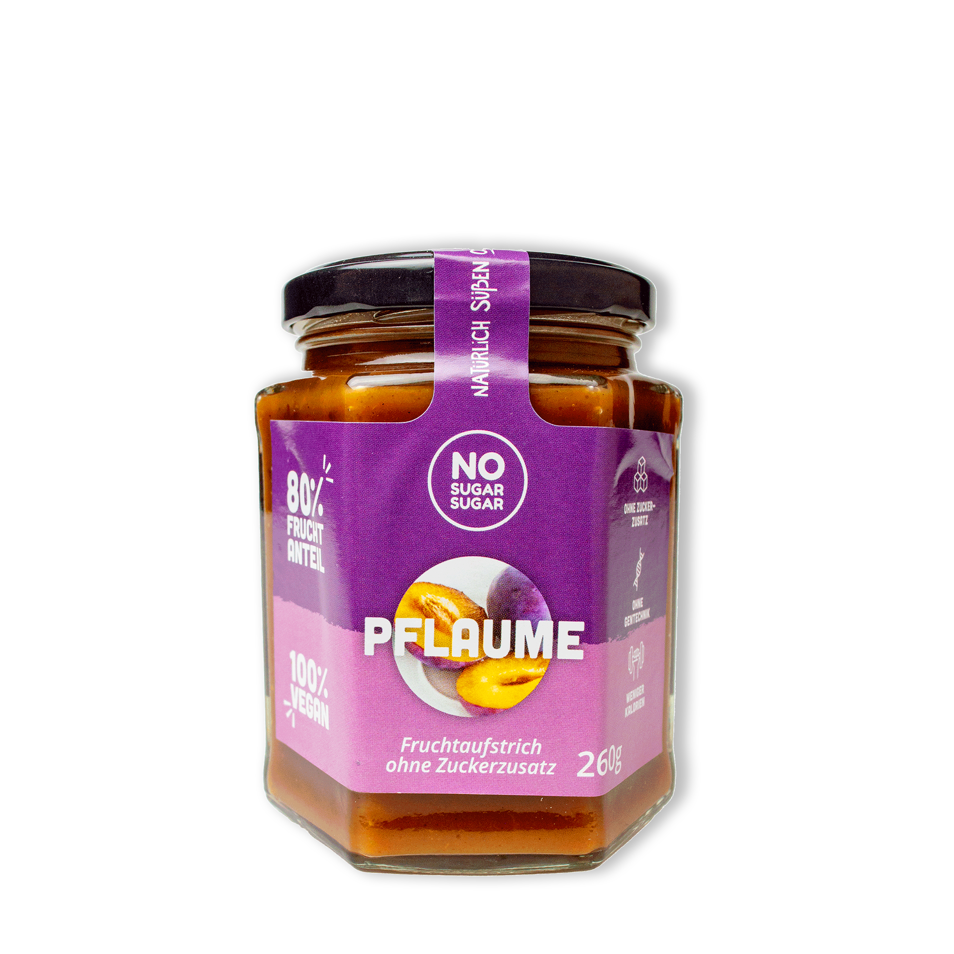 NO SUGAR SUGAR Fruit Spread Plum 260g