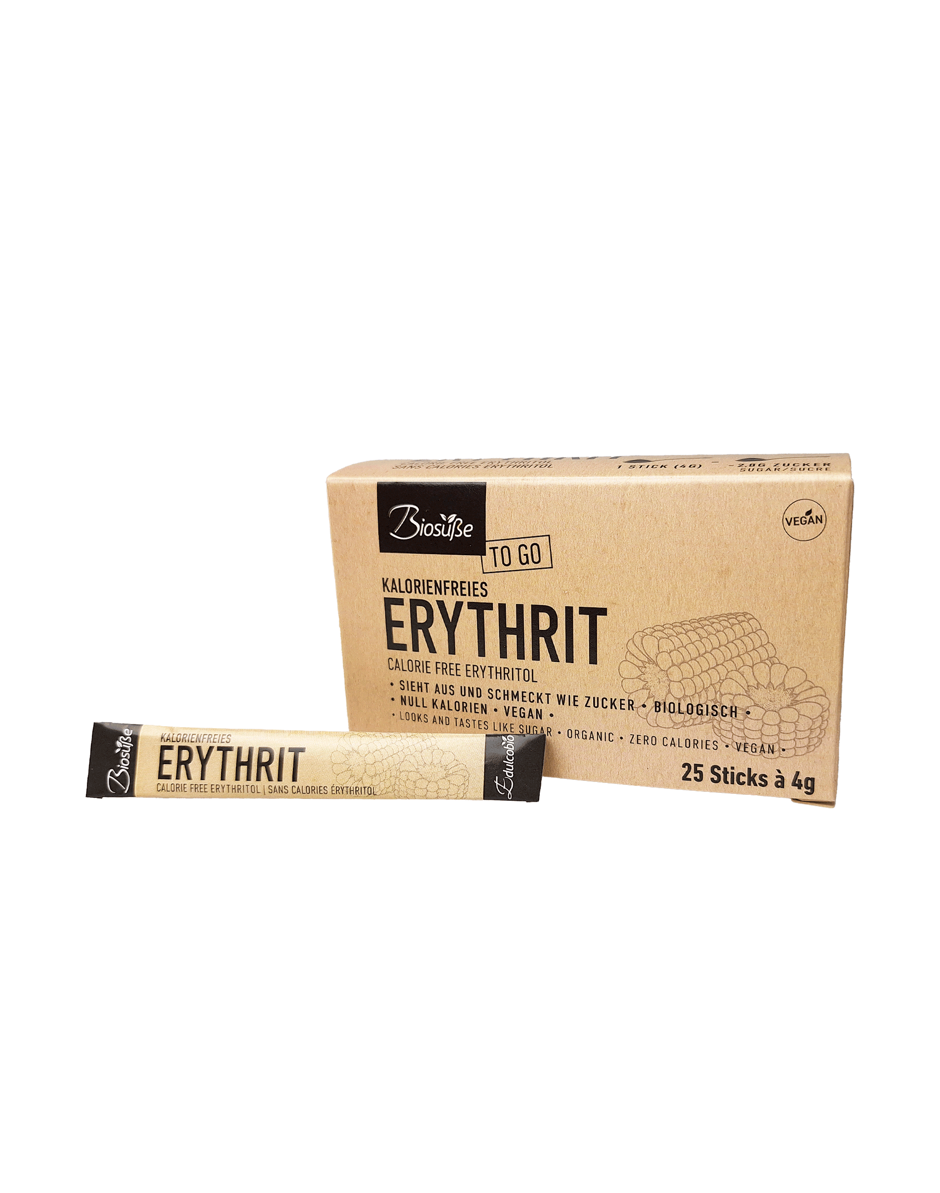 Biosüße Organic Erythritol Sticks 25x4g