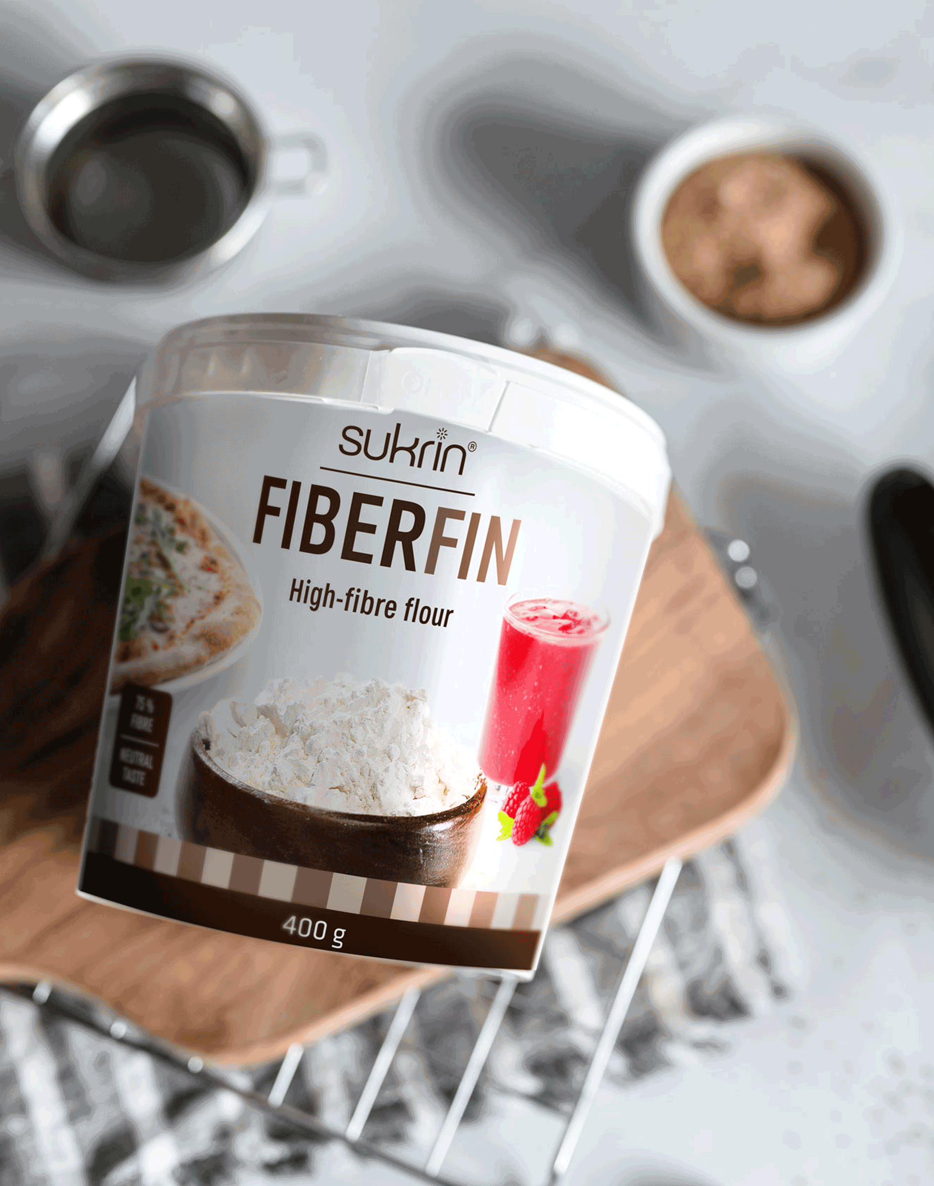 SUKRIN Fiberfin high-fibre flour 400g