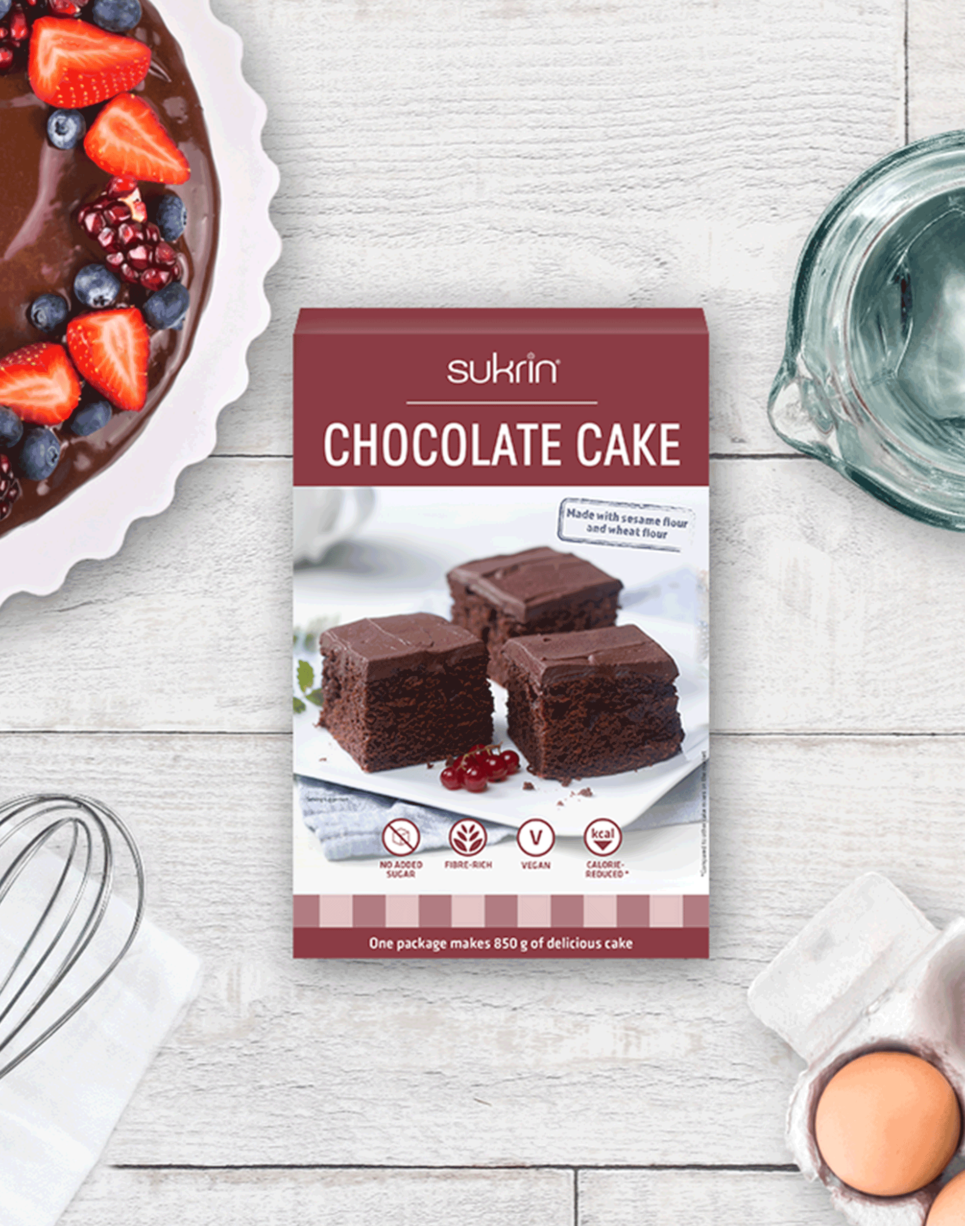 SUKRIN Baking Mix Chocolate Cake 375g