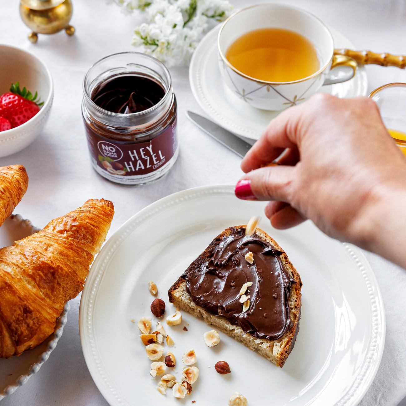 NO SUGAR SUGAR Spread hazelnut Hey Hazel Crunchy 200g