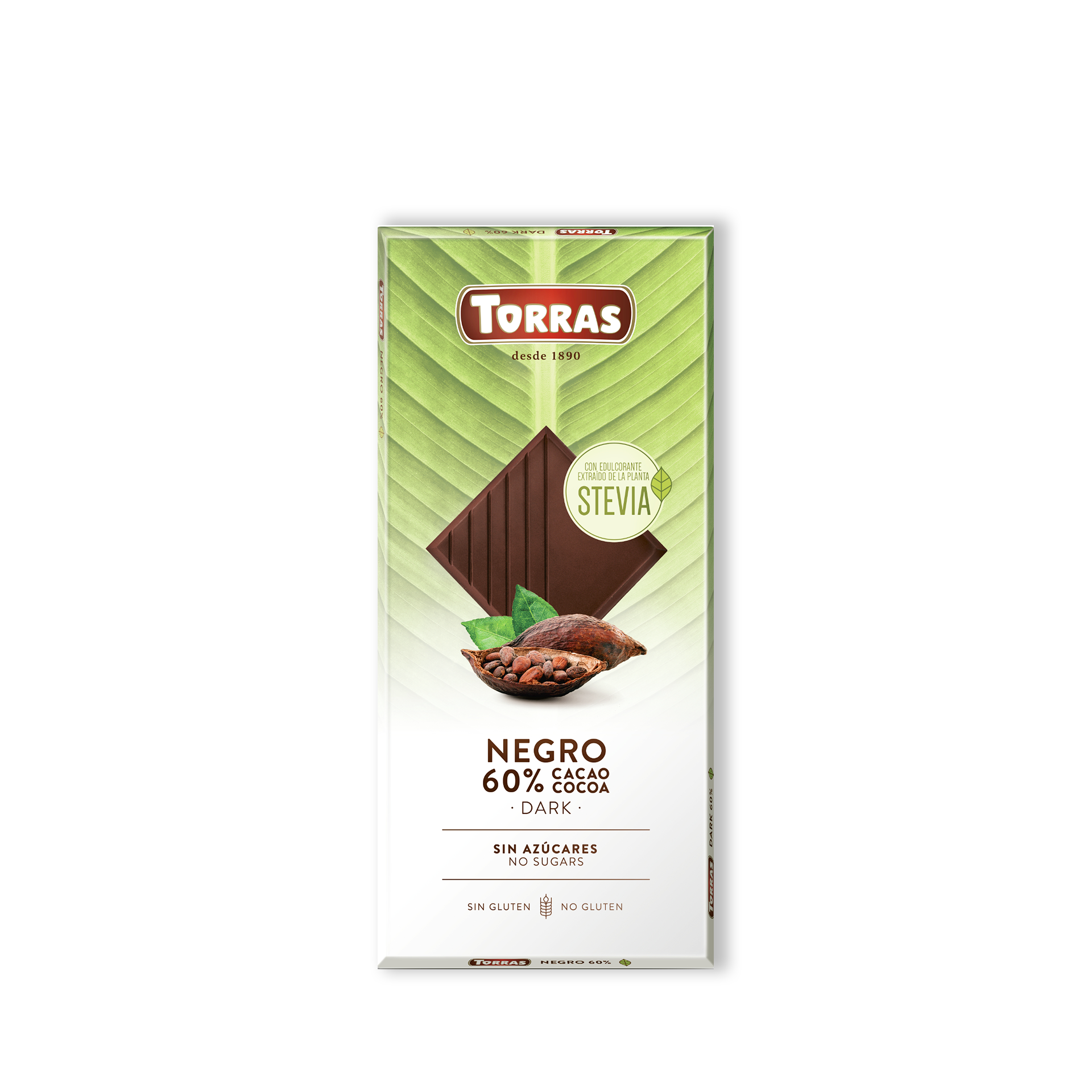 Torras Stevia Chocolate Dark 100g