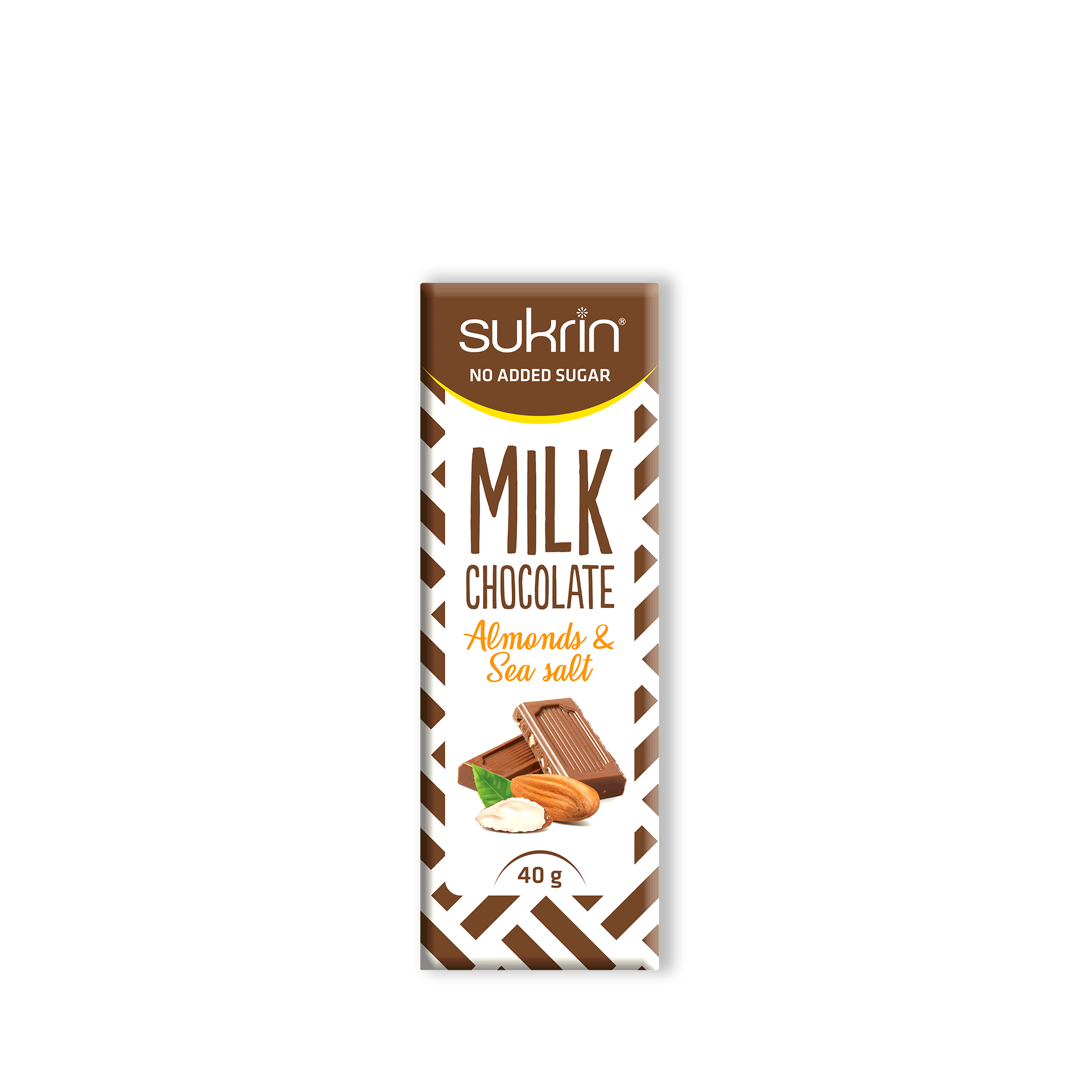 SUKRIN Chocolate Milk Almonds & Salt 40g