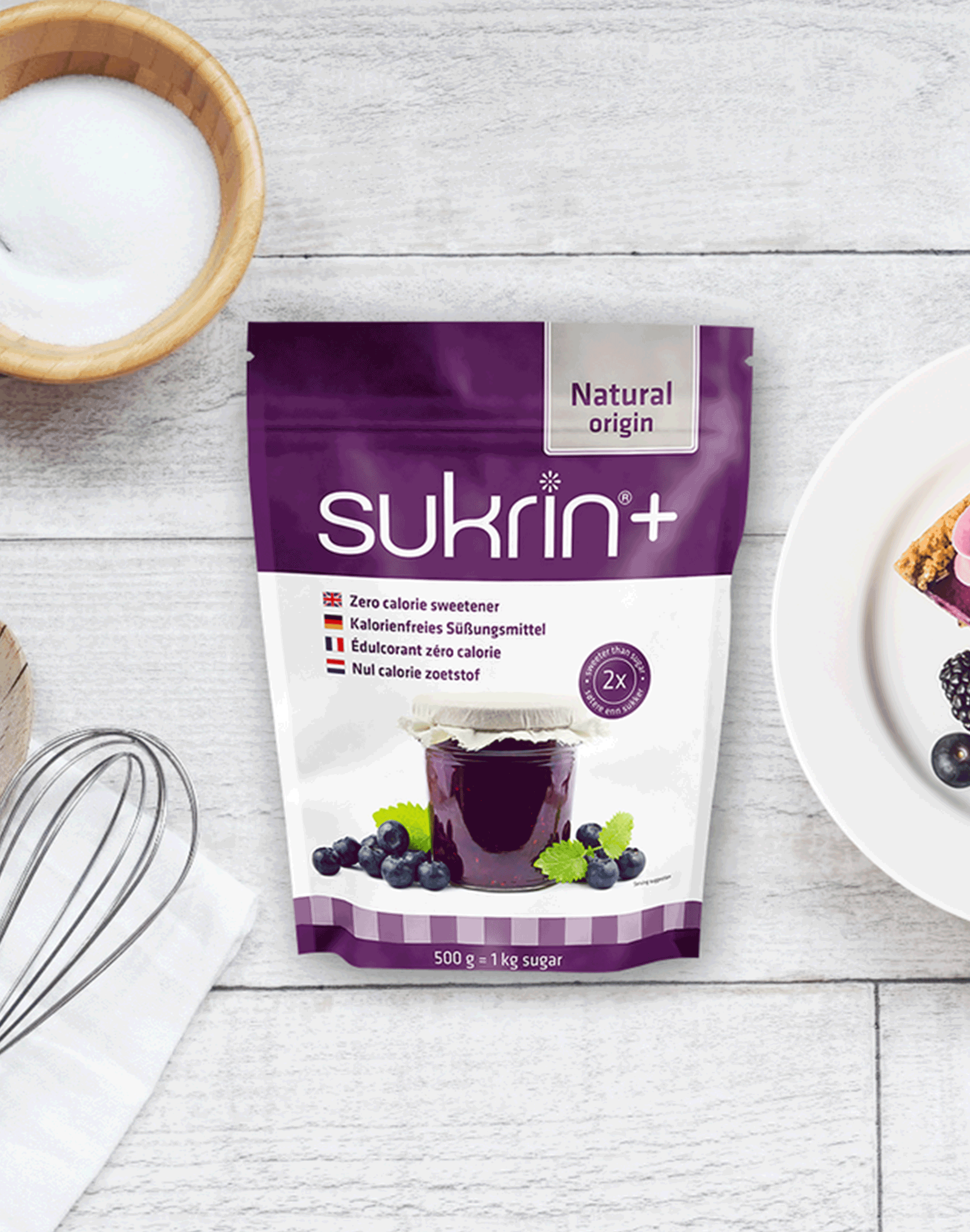 SUKRIN Pluss Erythritol+Stevia 500g