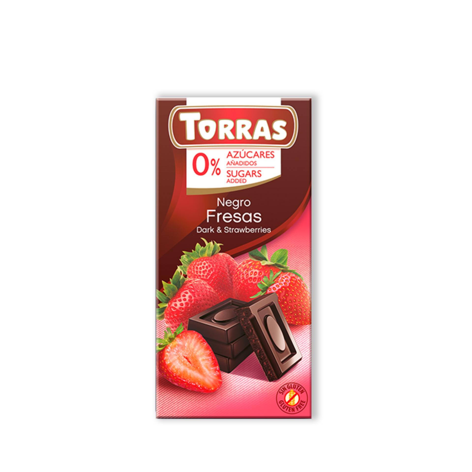Torras Classic Chocolate Dark with Strawberries 75g