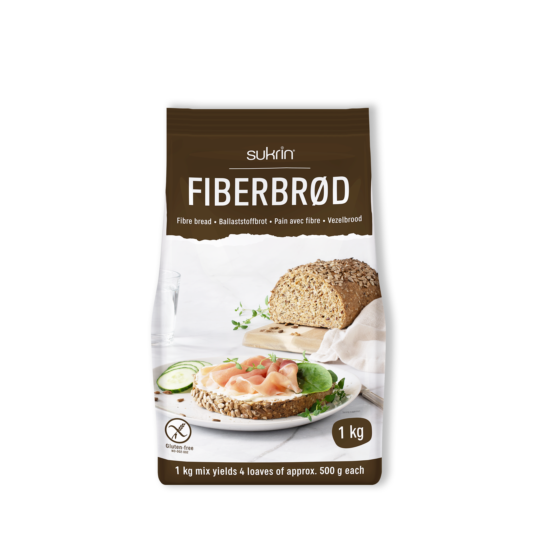 SUKRIN Baking Mix Fibre Bread 1kg