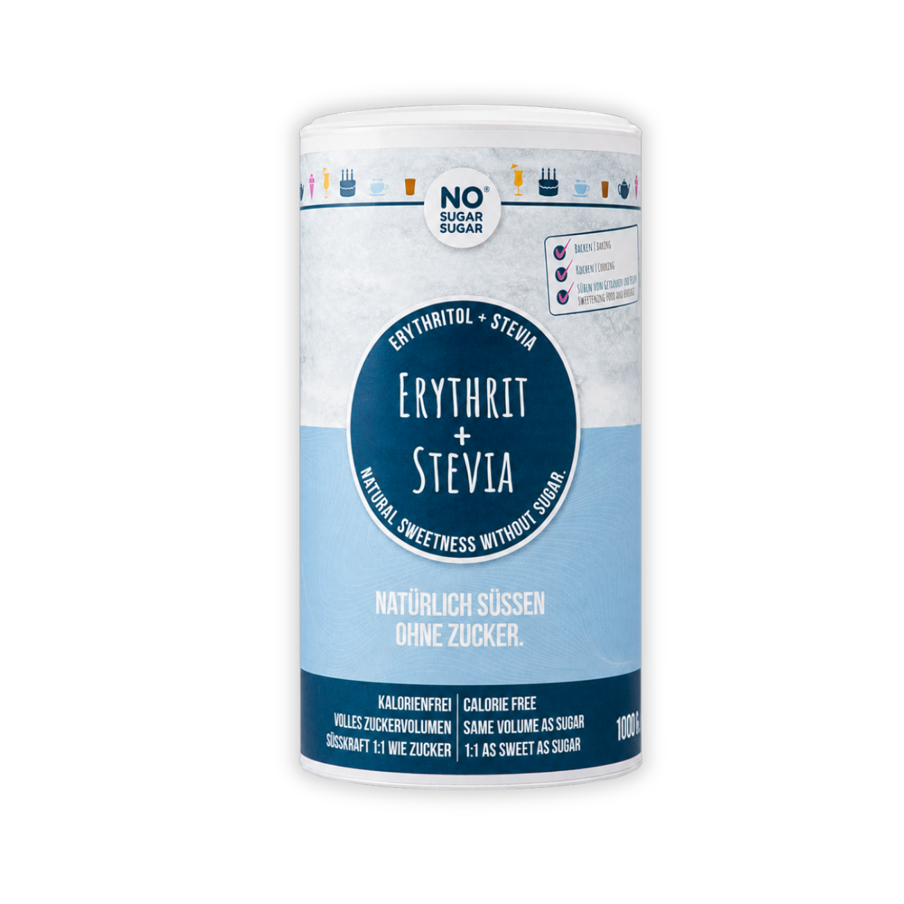 NO SUGAR SUGAR Erythritol+Stevia 1kg