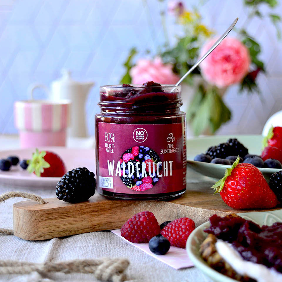 NO SUGAR SUGAR Fruit Spread Forest Fruits 225g