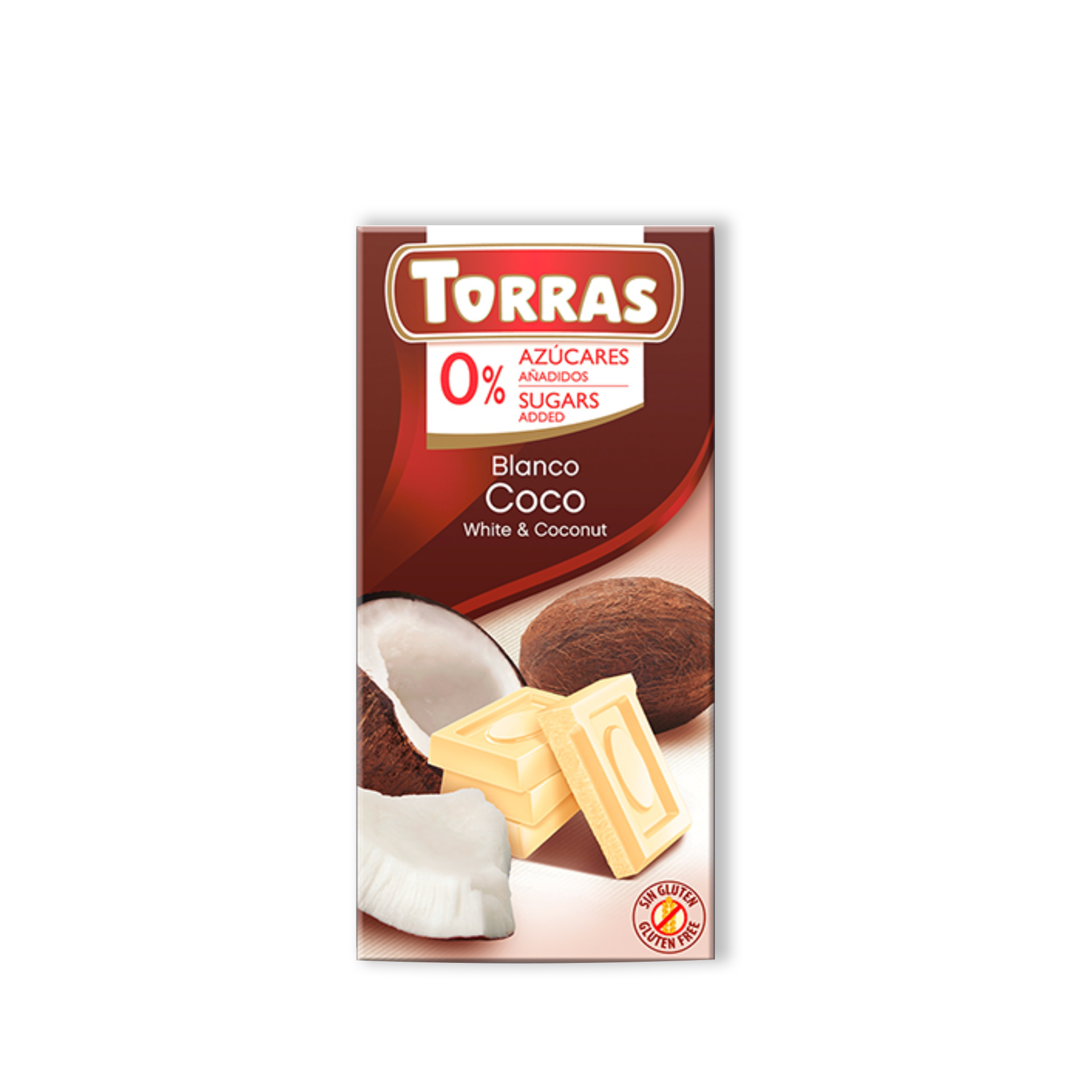 Torras Classic Chocolate White with Coconut 75g