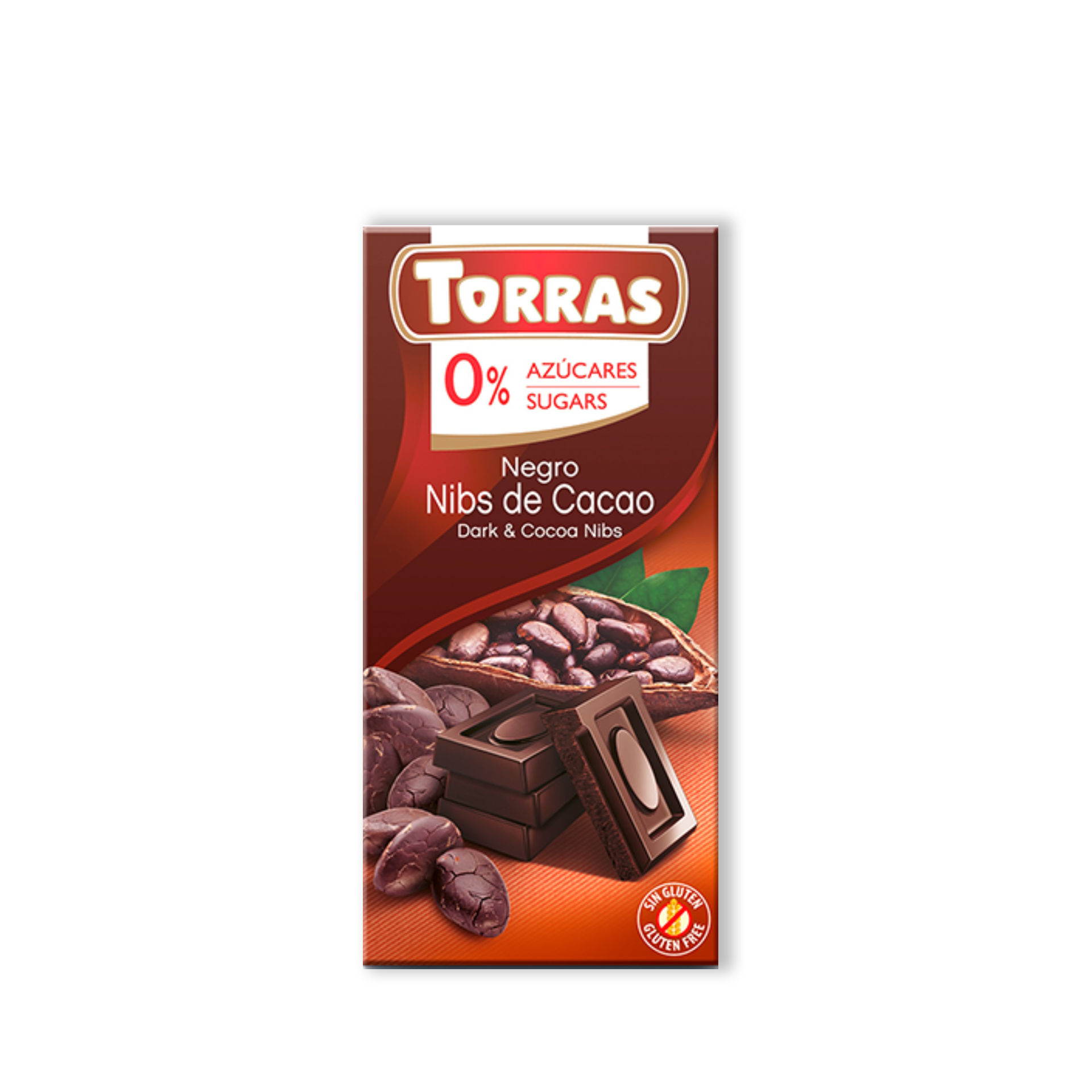 Torras Classic Chocolate Dark with Cocoa Nibs 75g