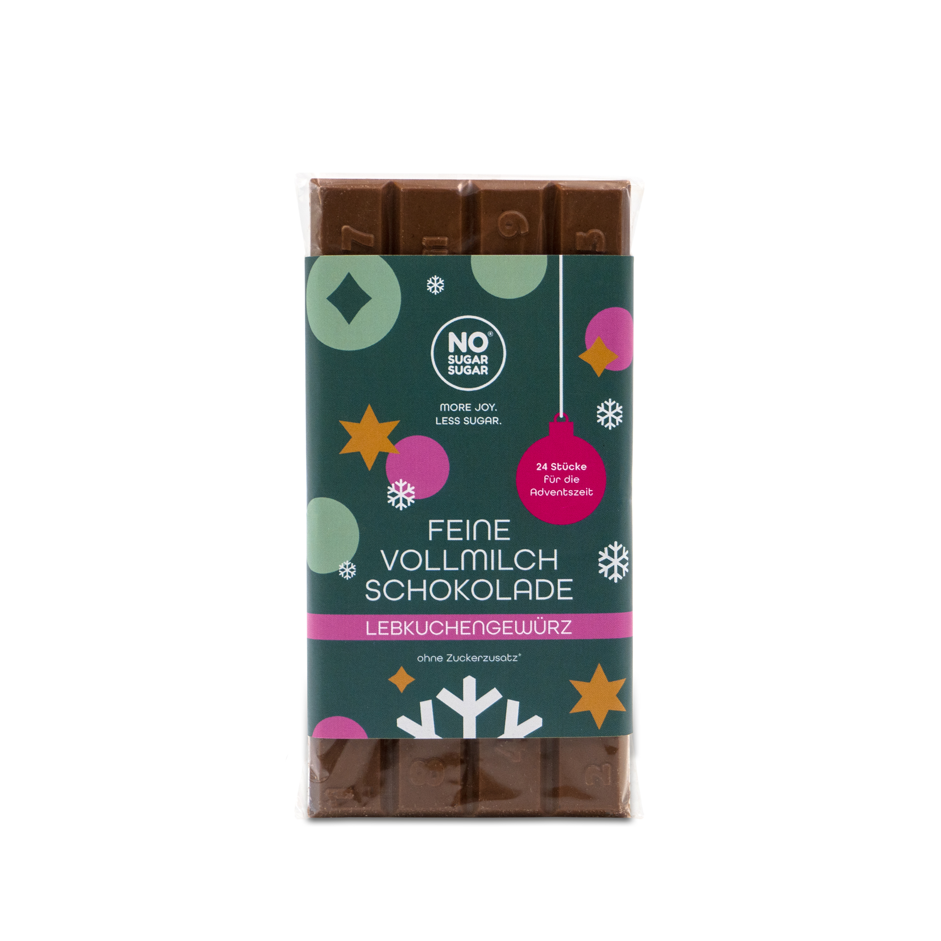 NO SUGAR SUGAR Christmas Chocolate with gingerbread 90g